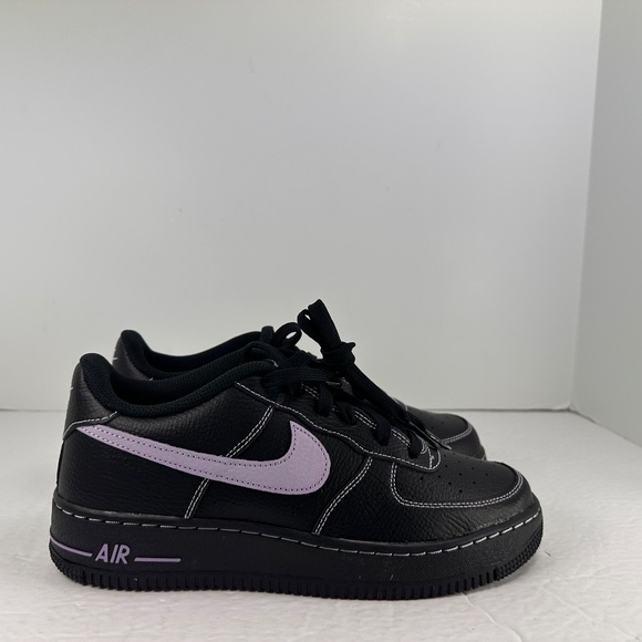 Nike Air Force 1 Lv8 Black Purple HJ4563-001 Sneaker Shoe Trainer Big Kid's - Picture 11 of 12